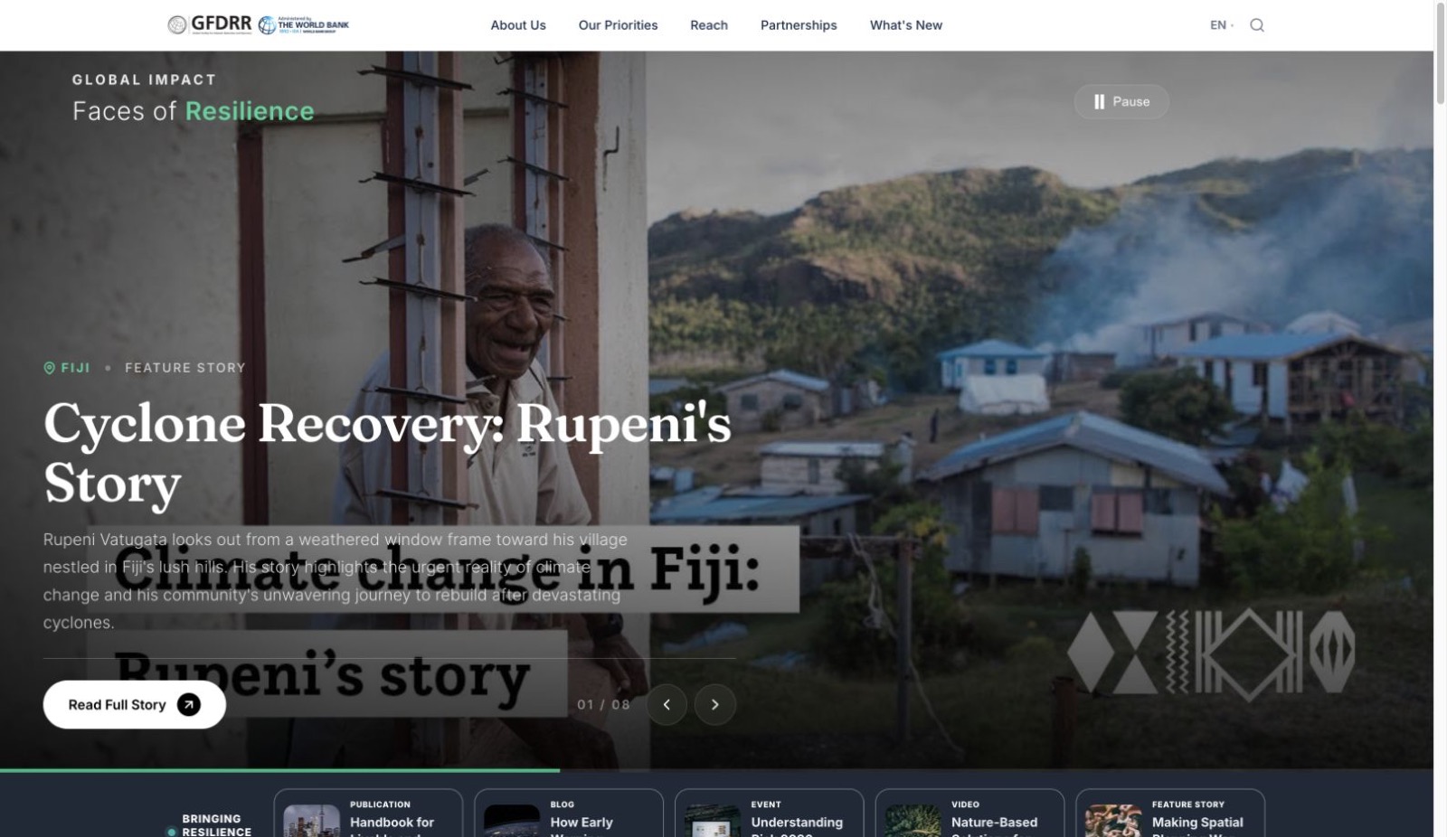 Independent GFDRR digital experience concept